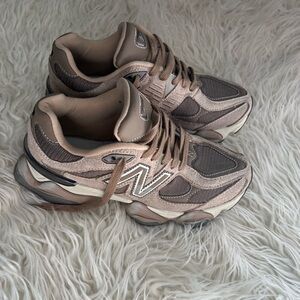 New Balance 9060 Women's Brown and Cream Sneakers